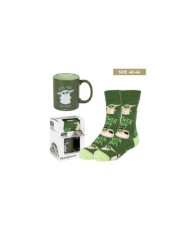 SET REGALO TAZA Y CALCETÍN THE MANDALORIAN TALLA 40-46