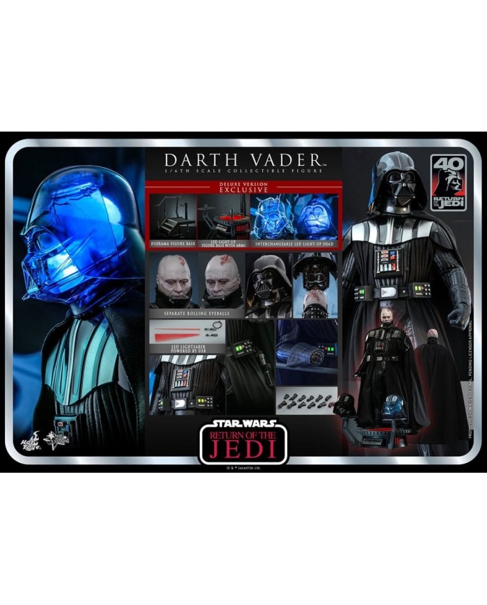 Darth Vader™ (Deluxe Version) (Return of the Jedi 40th Anniversary Collection) Sixth Scale Figure by Hot Toys