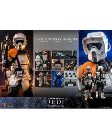 Scout Trooper Commander™ Sixth Scale Figure by Hot Toys
