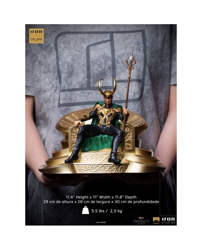 Loki en Trono The Infinity Saga Estatua Art Scale 1/10