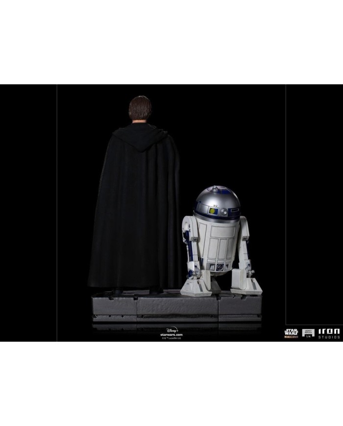 Luke Skywalker, R2-D2 & Grogu Star Wars The Mandalorian Estatua Legacy Replica 1/4
