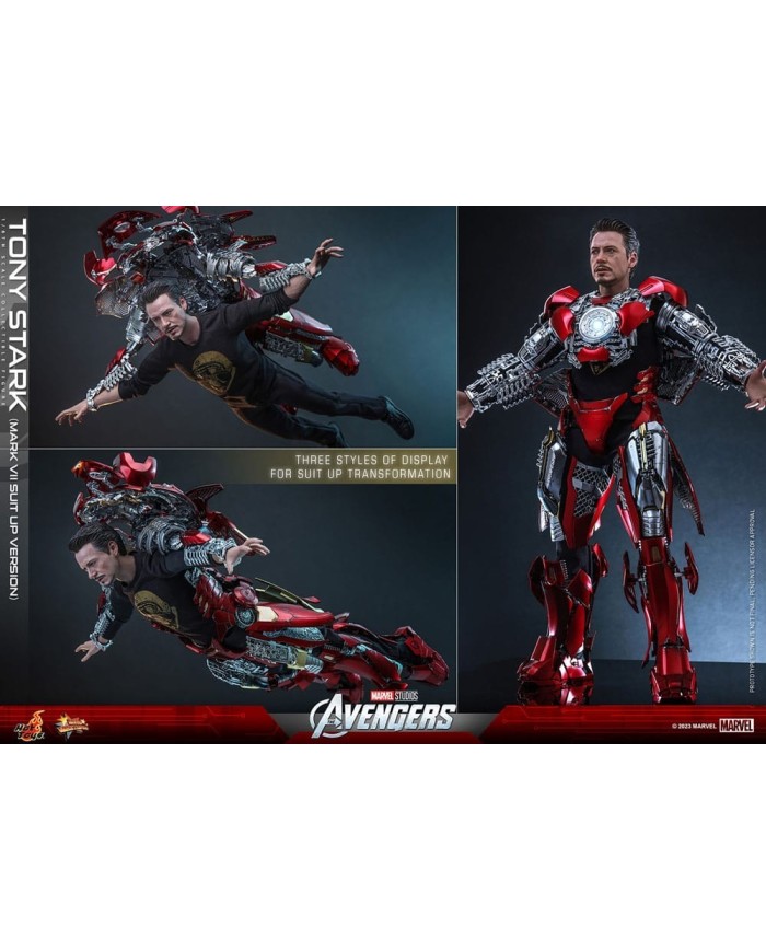 Tony Stark (Mark VII Suit-Up Version) Los Vengadores Figura Movie Masterpiece 1/6