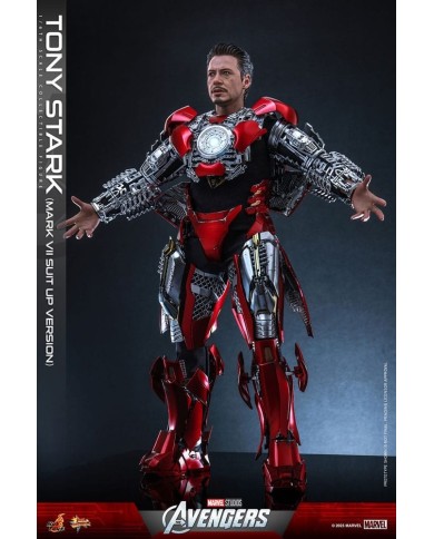 Tony Stark (Mark VII Suit-Up Version) Los Vengadores Figura Movie Masterpiece 1/6