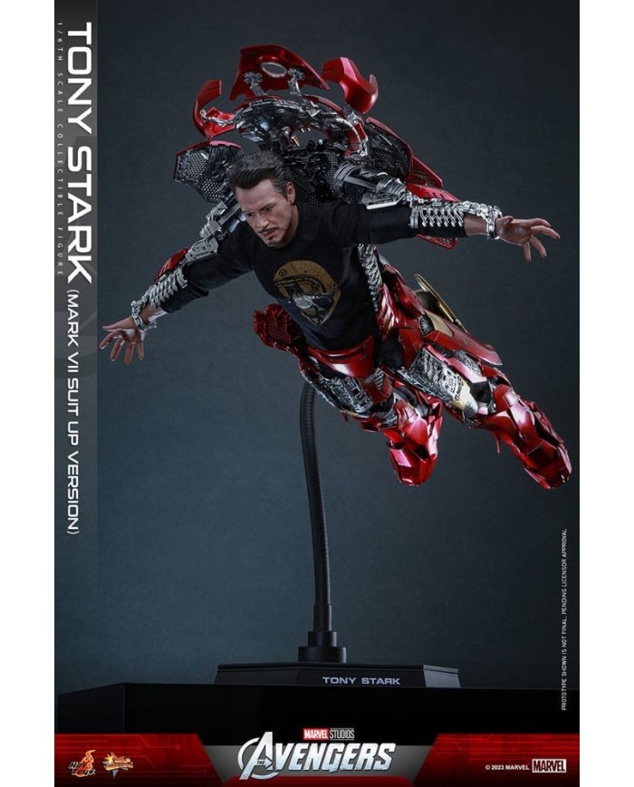Tony Stark (Mark VII Suit-Up Version) Los Vengadores Figura Movie Masterpiece 1/6