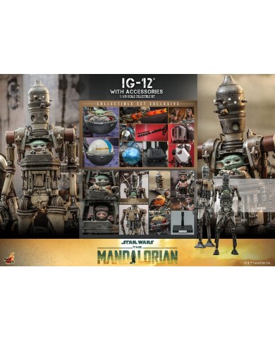 IG-12 con accesorios Star Wars: The Mandalorian Figura 1/6