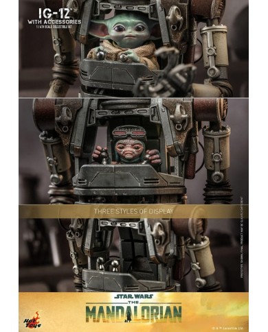 IG-12 con accesorios Star Wars: The Mandalorian Figura 1/6