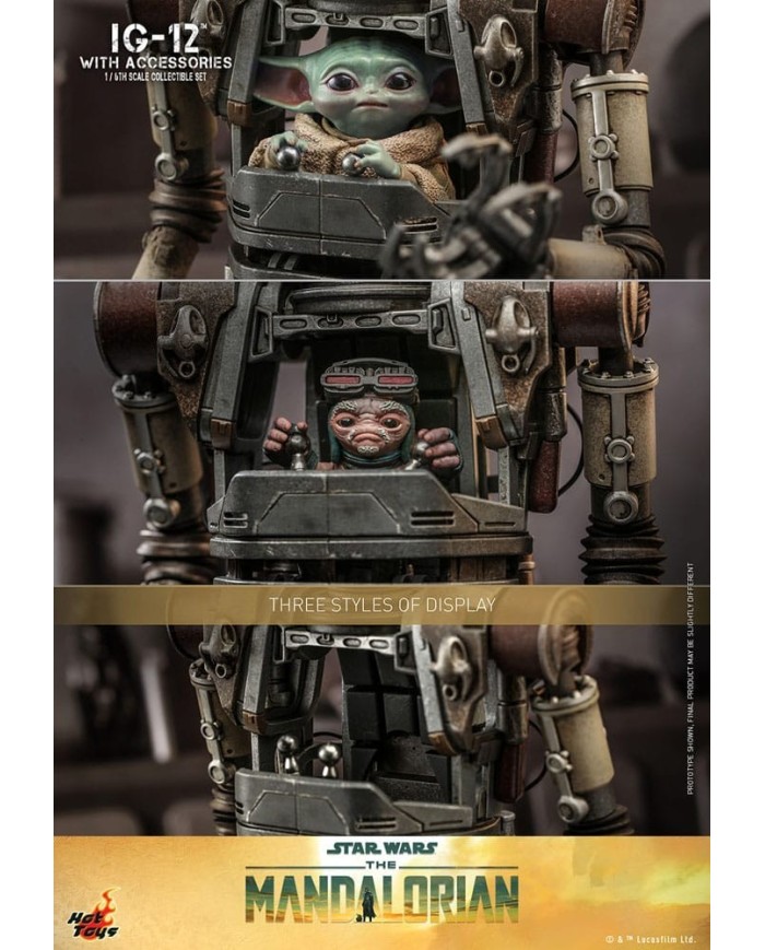 IG-12 con accesorios Star Wars: The Mandalorian Figura 1/6