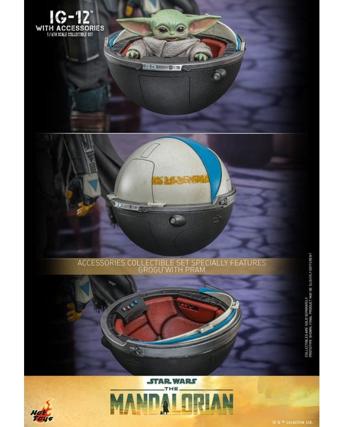 IG-12 con accesorios Star Wars: The Mandalorian Figura 1/6
