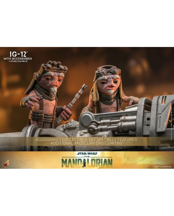 IG-12 con accesorios Star Wars: The Mandalorian Figura 1/6