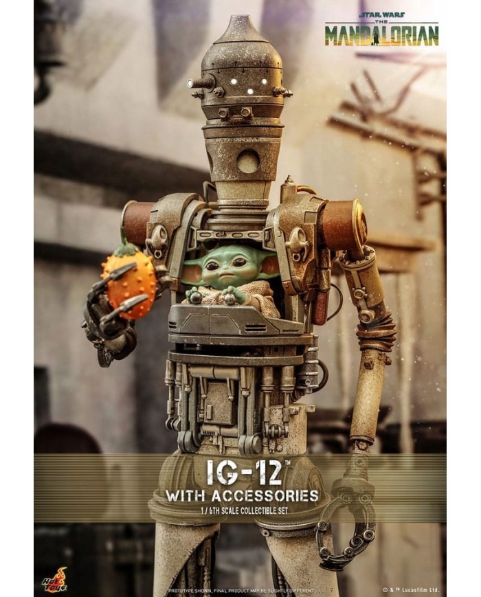 IG-12 con accesorios Star Wars: The Mandalorian Figura 1/6