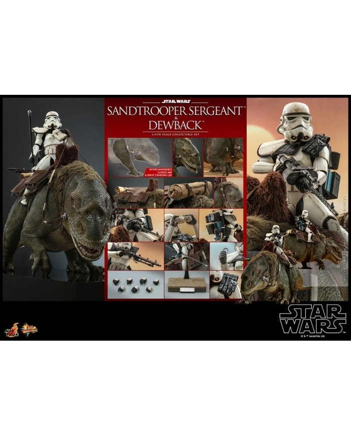 Sandtrooper Sergeant & Dewback Star Wars Episode IV Pack de 2 Figuras 1/6