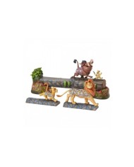 CAREFREE CAMARADERIE SIMBA, TIMON AND PUMBAA FIGURINE