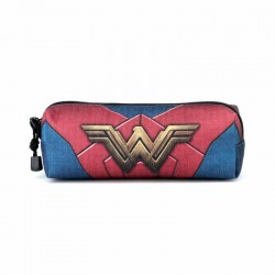 Wonder Woman Azul Oscuro Estuche Portatodo Cuadrado HS Wonder Woman Emblem