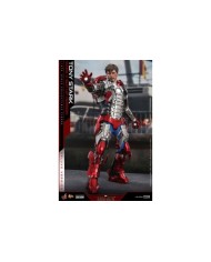 Tony Stark (Mark V Suit Up Version) Deluxe Iron Man 2 Figura Movie Masterpiece 1/6