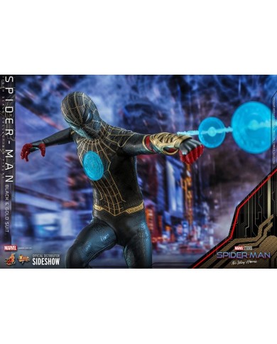 Spider-Man (Black & Gold Suit) - Spider-Man: Sin camino a casa Figura Movie Masterpiece 1/6