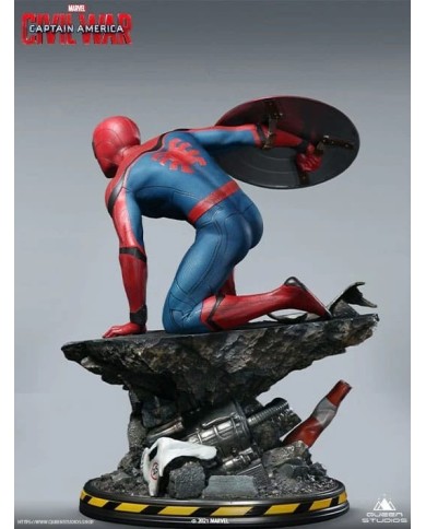 Spider-Man Captain America Premium Version - Captain America Civil War Estatua 1/4