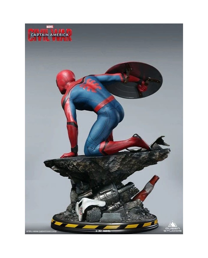 Spider-Man Captain America Premium Version - Captain America Civil War Estatua 1/4