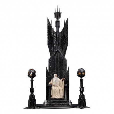 Saruman the White on Throne - El Señor de los Anillos Estatua 1/6