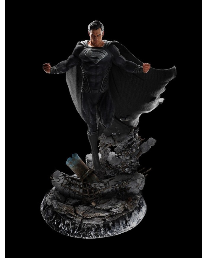 Superman Black Suit La Liga de la Justicia de Zack Snyder Estatua 1/4