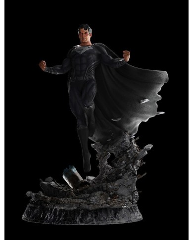 Superman Black Suit La Liga de la Justicia de Zack Snyder Estatua 1/4
