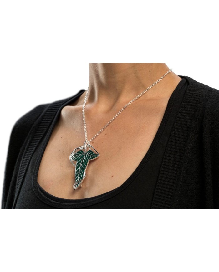 Broche & Collar Hoja élfica (Plata de ley) El Señor de los Anillos Réplica 1/1