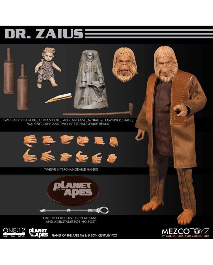 Dr. Zaius Planet of the Apes Action Figure 1/12