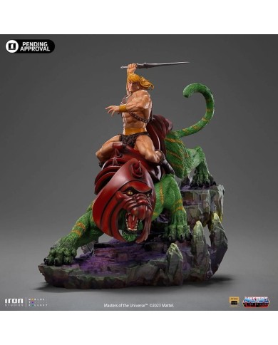 He-man and Battle Cat Masters of the Universe Estatua 1/10 Deluxe Art Scale