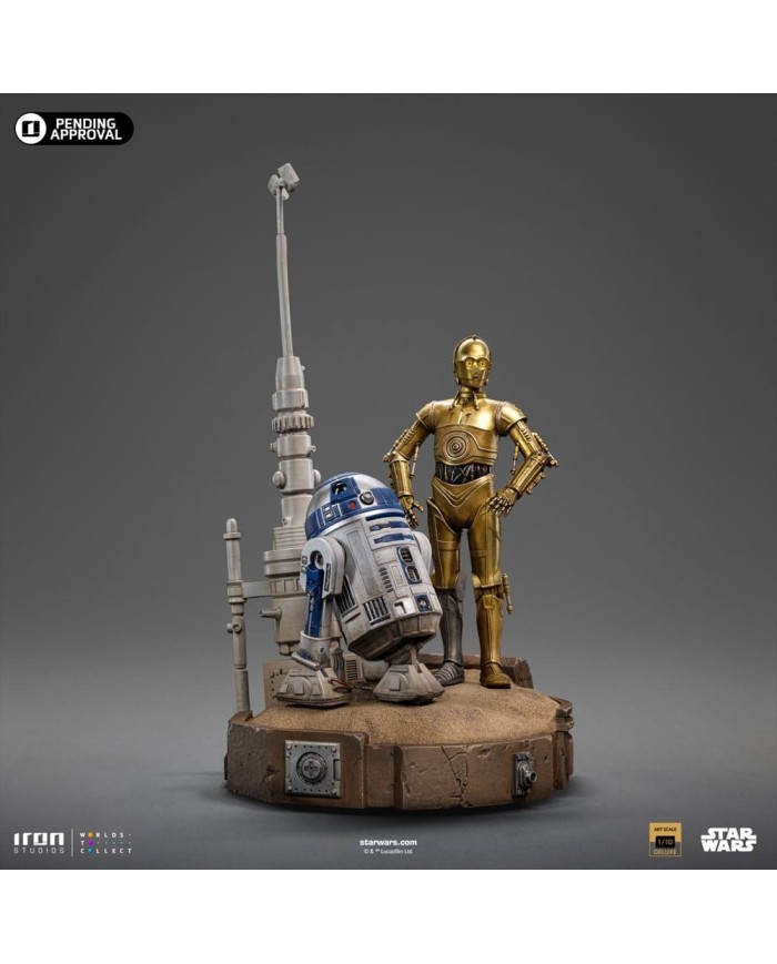 C-3PO & R2D2 - Star Wars Estatua 1/10 Deluxe Art Scale