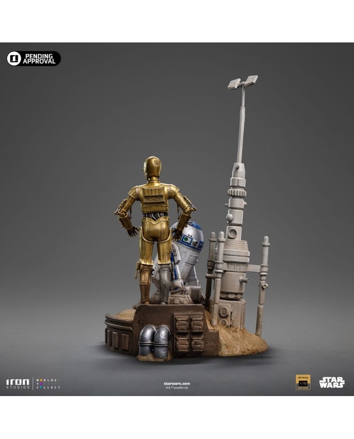 C-3PO & R2D2 - Star Wars Estatua 1/10 Deluxe Art Scale