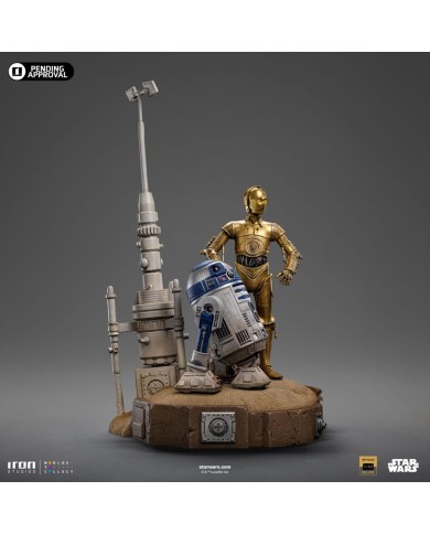 C-3PO & R2D2 - Star Wars Estatua 1/10 Deluxe Art Scale