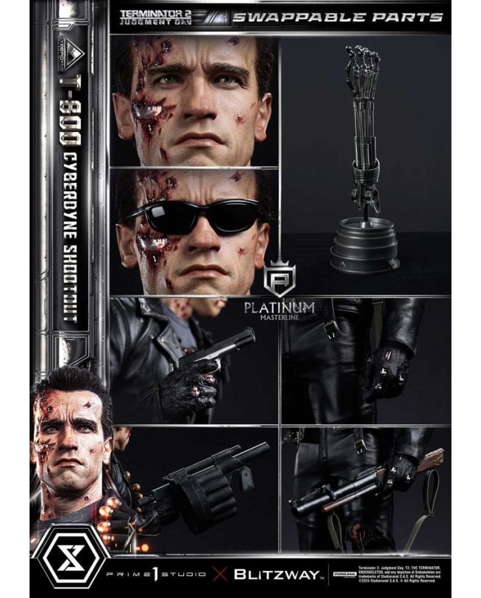 T-800 Cyberdyne Shootout - Terminator 2 Estatua Platimum Masterline Series 1/3