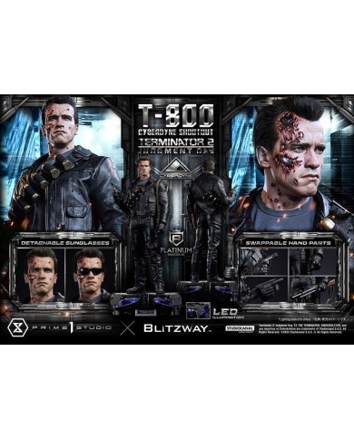 T-800 Cyberdyne Shootout - Terminator 2 Estatua Platimum Masterline Series 1/3