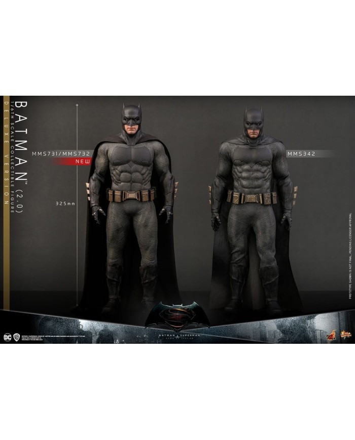 Batman 2.0 (Deluxe Version) - Batman v Superman: El amanecer de la justicia Figura Movie Masterpiece 1/6
