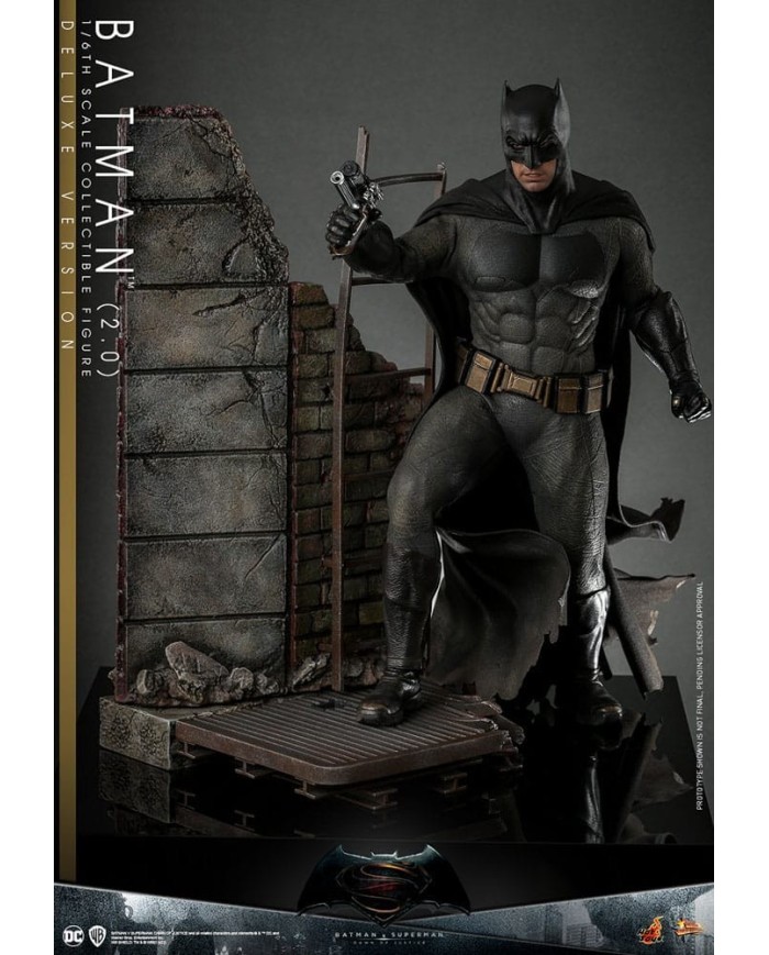 Batman 2.0 (Deluxe Version) - Batman v Superman: El amanecer de la justicia Figura Movie Masterpiece 1/6
