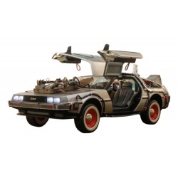 DeLorean Time Machine Regreso al Futuro III Vehículo Movie Masterpiece 1/6