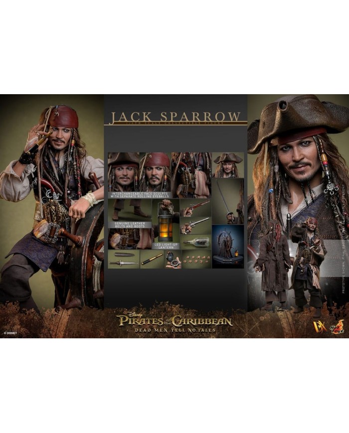 Jack Sparrow Piratas del Caribe: La venganza de Salazar Figura DX 1/6