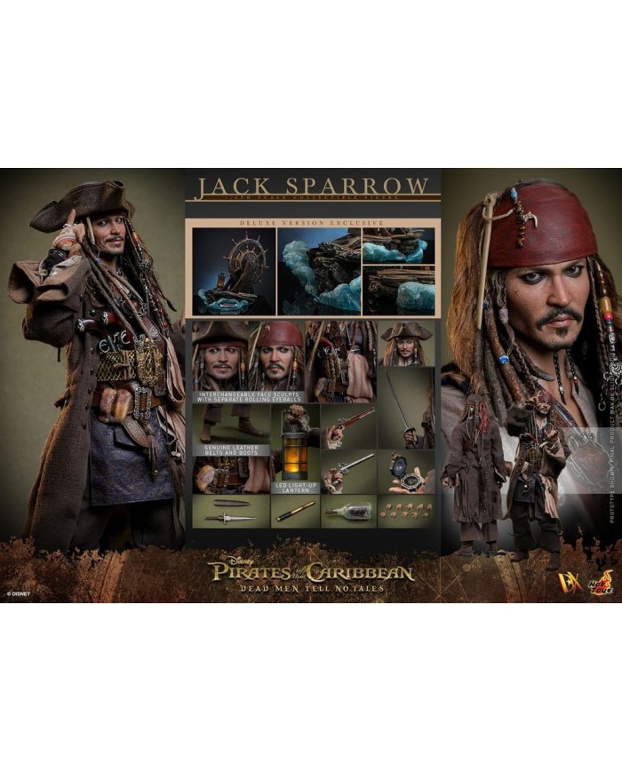 Jack Sparrow (Deluxe Version) Piratas del Caribe: La venganza de Salazar Figura DX 1/6