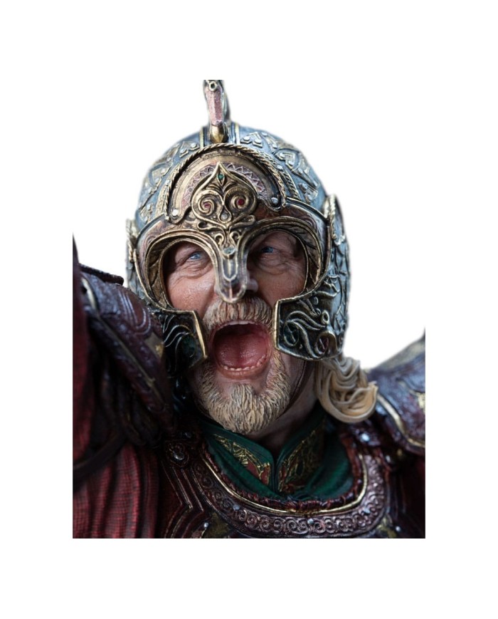 King Theoden on Snowmane El Señor de los Anillos Estatua 1/6