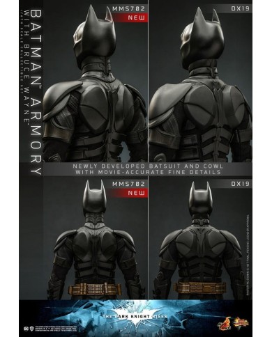 Batman Armory with Bruce Wayne El caballero oscuro: La leyenda renace Figuras y Diorama Movie Masterpiece 1/6