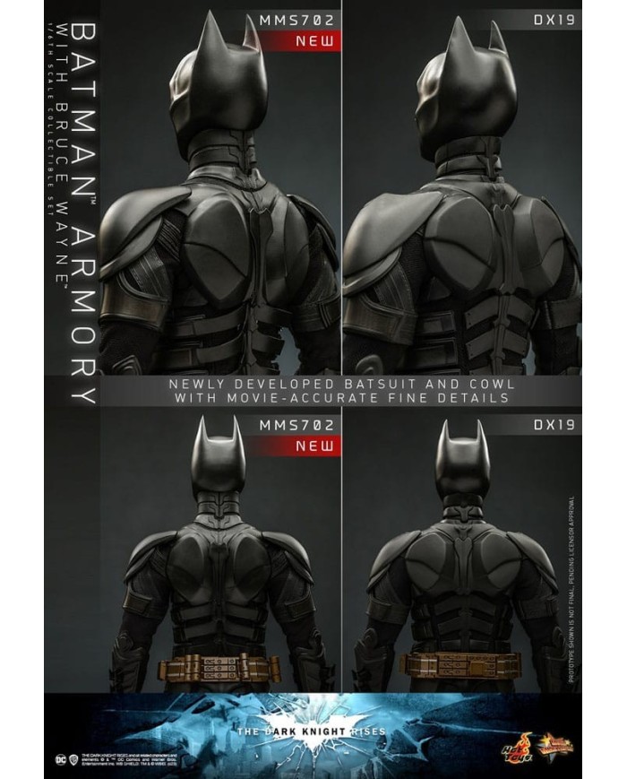 Batman Armory with Bruce Wayne El caballero oscuro: La leyenda renace Figuras y Diorama Movie Masterpiece 1/6