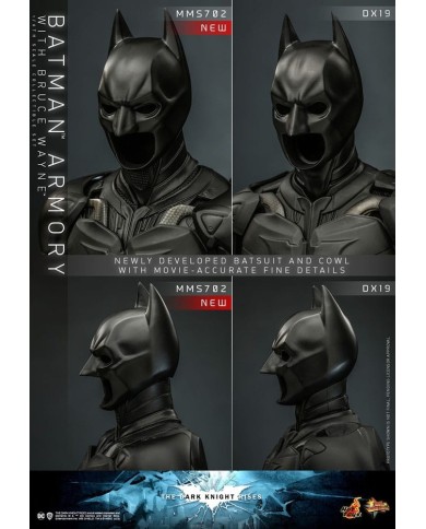 Batman Armory with Bruce Wayne El caballero oscuro: La leyenda renace Figuras y Diorama Movie Masterpiece 1/6
