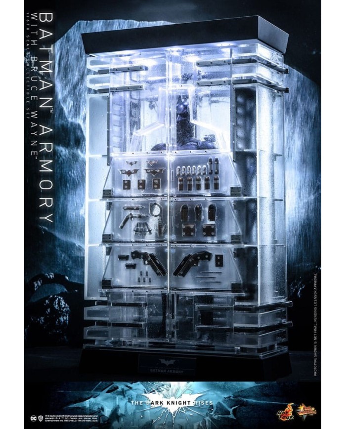 Batman Armory with Bruce Wayne El caballero oscuro: La leyenda renace Figuras y Diorama Movie Masterpiece 1/6