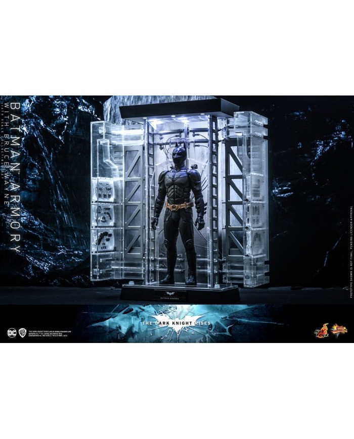 Batman Armory with Bruce Wayne El caballero oscuro: La leyenda renace Figuras y Diorama Movie Masterpiece 1/6