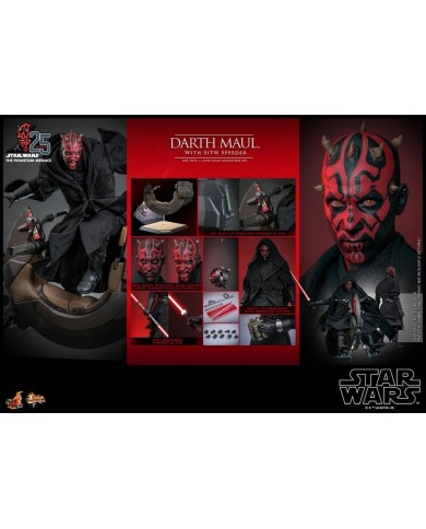 Darth Maul with Sith Speeder Star Wars Episode I Figura Movie Masterpiece 1/6
