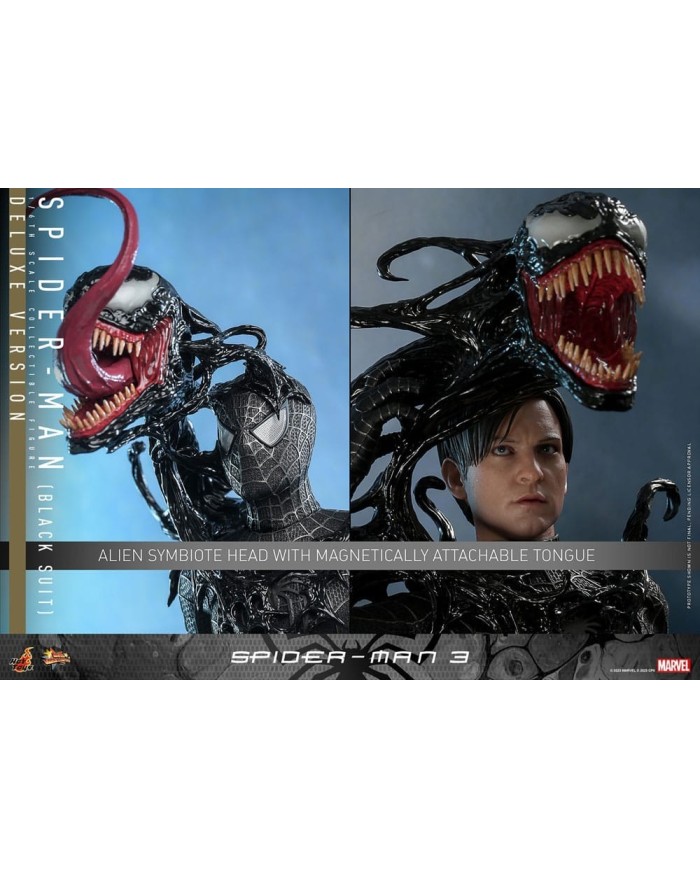 Spider-Man (Black Suit) (Deluxe Version) Spider-Man 3 Figura Movie Masterpiece 1/6