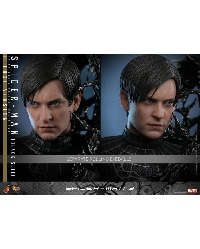 Spider-Man (Black Suit) (Deluxe Version) Spider-Man 3 Figura Movie Masterpiece 1/6