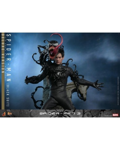 Spider-Man (Black Suit) (Deluxe Version) Spider-Man 3 Figura Movie Masterpiece 1/6