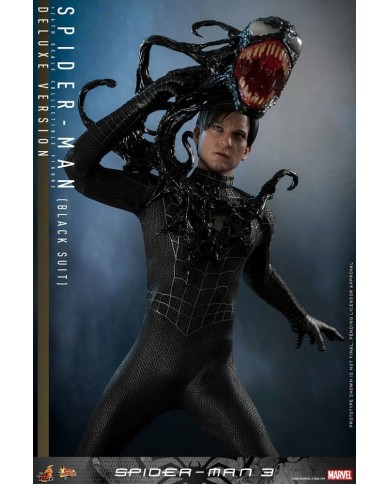 Spider-Man (Black Suit) (Deluxe Version) Spider-Man 3 Figura Movie Masterpiece 1/6