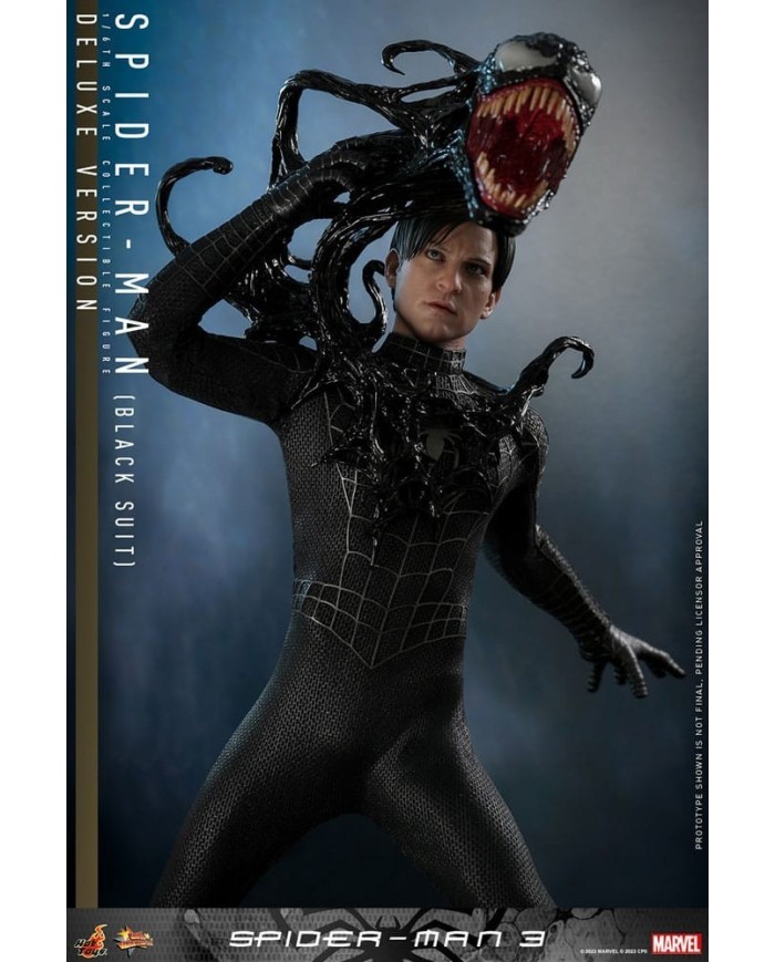 Spider-Man (Black Suit) (Deluxe Version) Spider-Man 3 Figura Movie Masterpiece 1/6