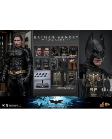 Batman Armory with Bruce Wayne (2.0) El caballero oscuro Figuras y Diorama Movie Masterpiece 1/6